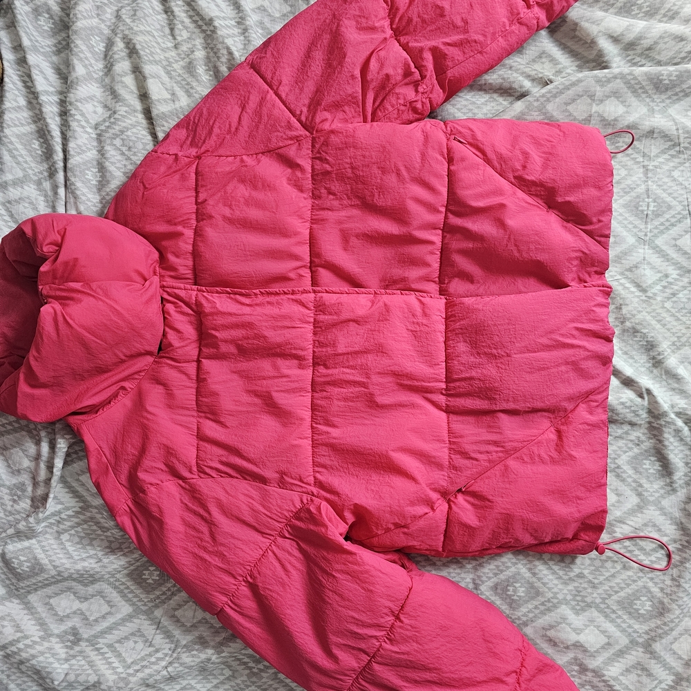 a new day Bright Pink Kids Puffer Jacket